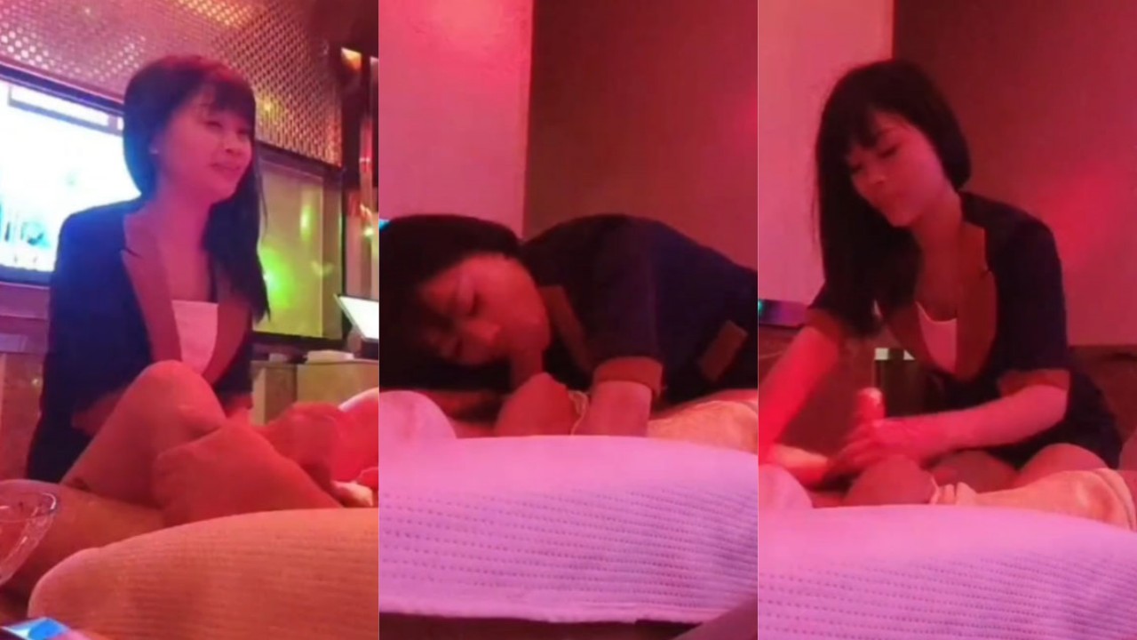 重金诱惑足浴店长腿技师做特殊服务 女技师开始还不愿意 加钱之后主动开始打飞机